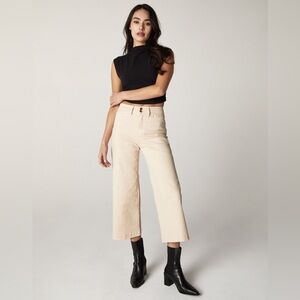 Unpublished Gemma Cropped Wide-Leg Jeans